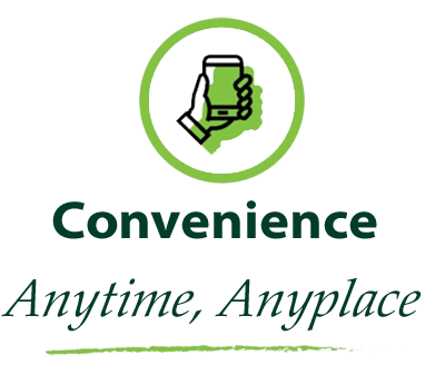 convenience. Anytime. Anywhere.